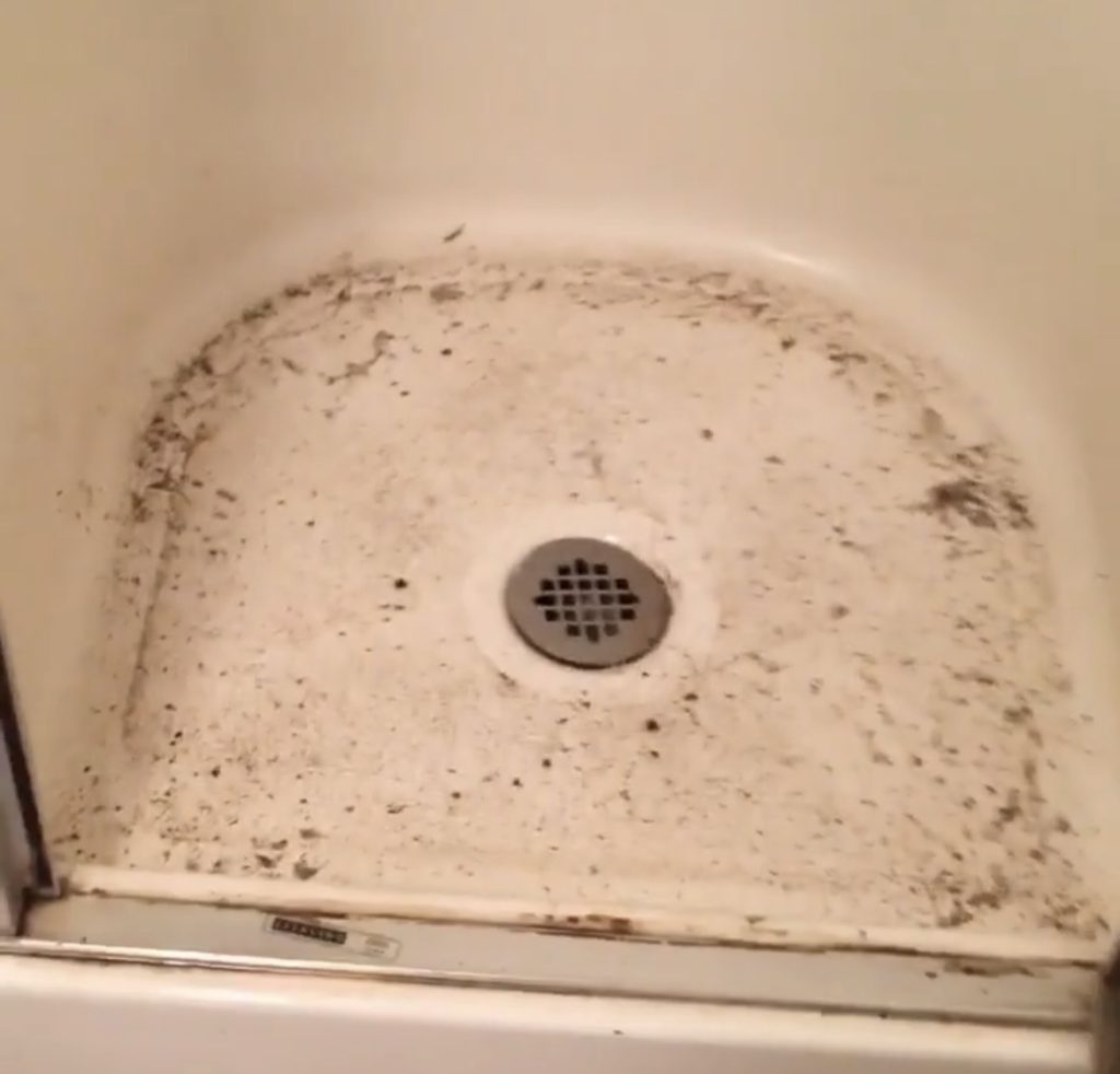 Sewer backup and dirty bathtub drainage caused by blocked plumbing system