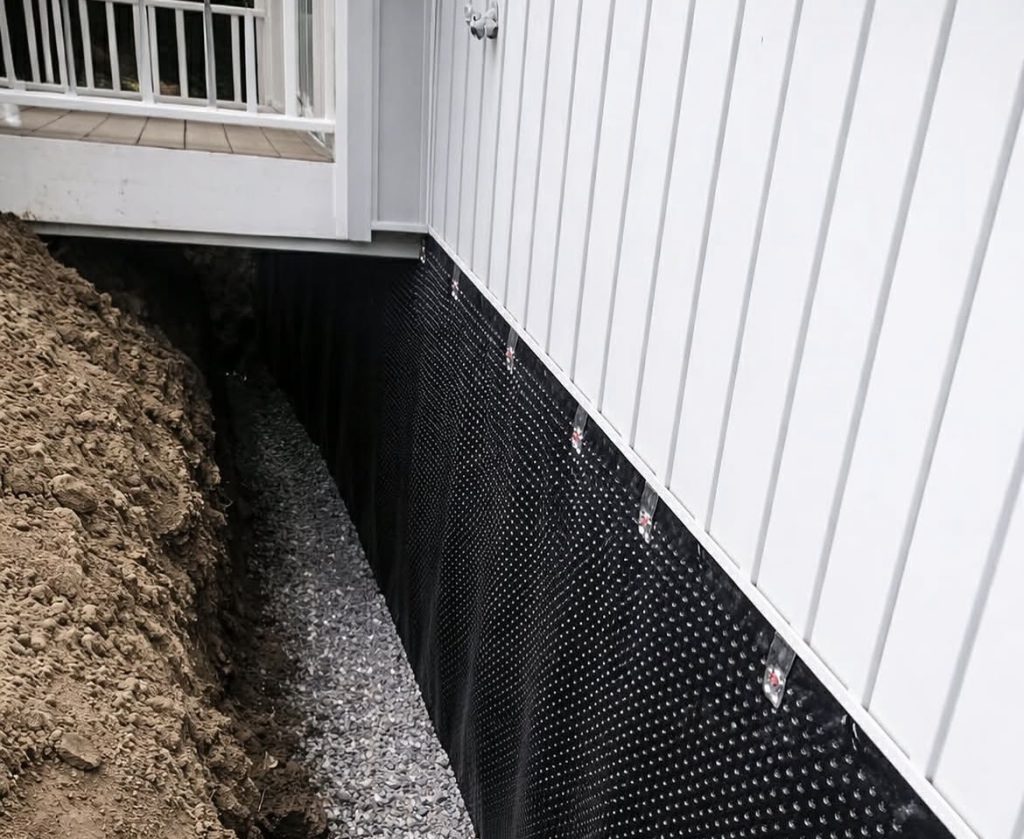 Basement waterproofing and perimeter drain repair services for foundation moisture protection in Vancouver